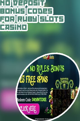 Ruby slots deposit bonus codes
